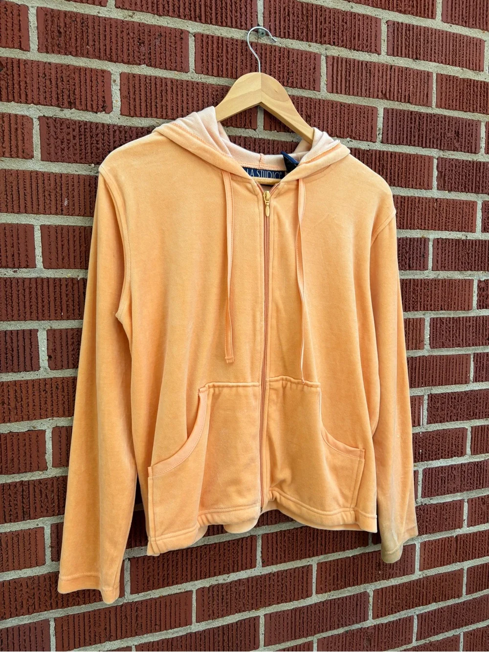 NWT J.A. Studio Peach/Orange Velour Tracksuit Set